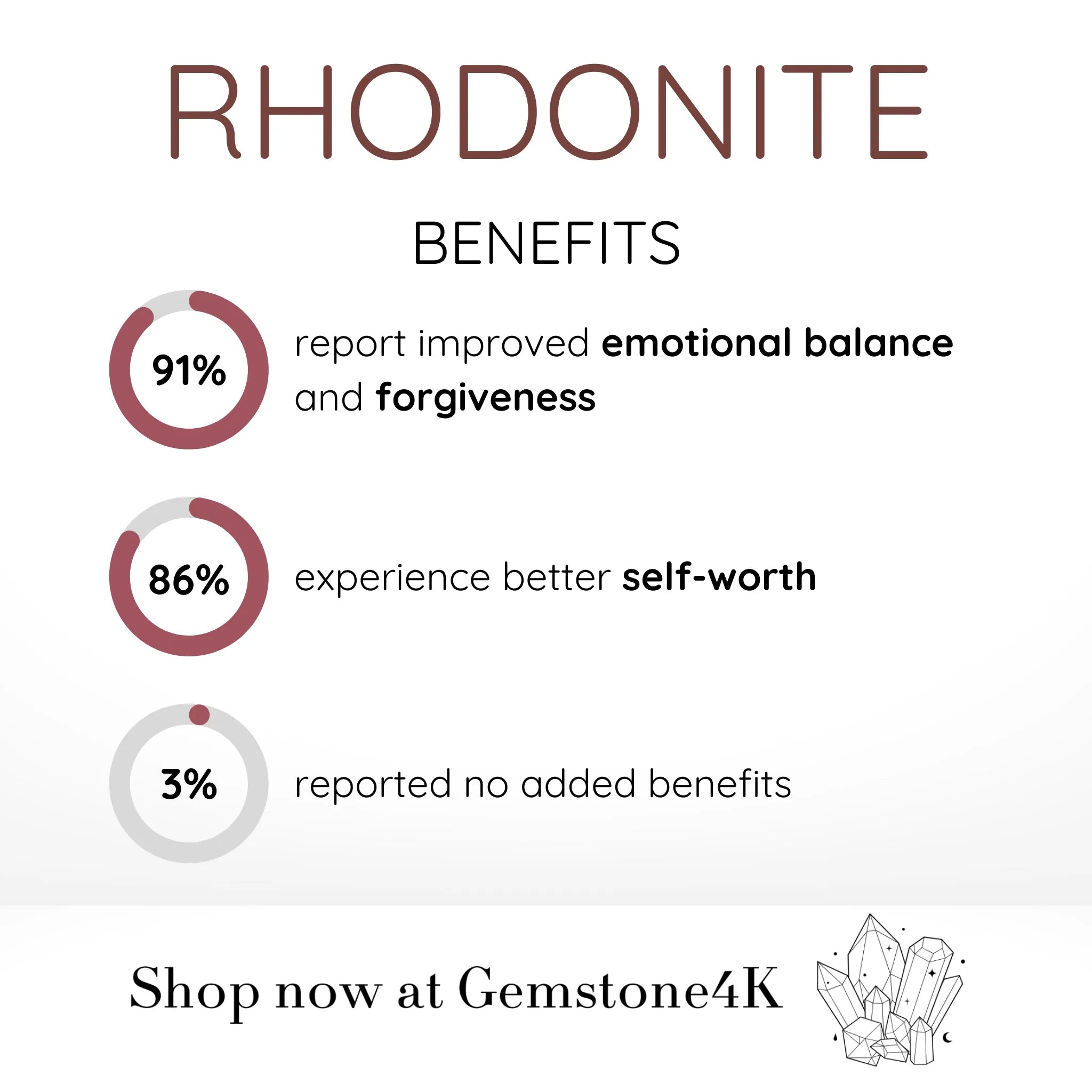 Rhodonite Bead Bracelet