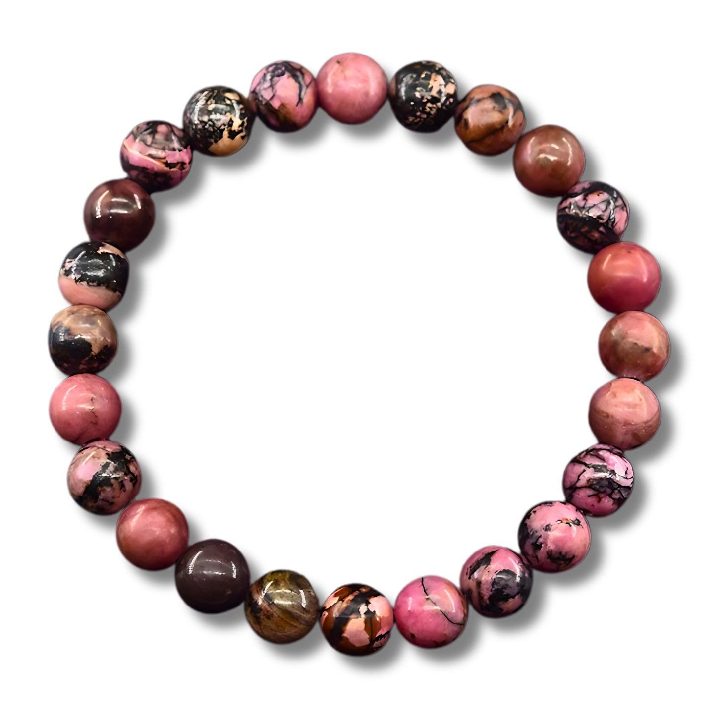 Rhodonite Bead Bracelet