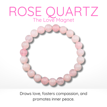 Rose Quartz Bead Bracelet