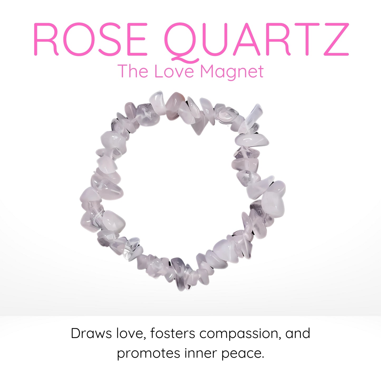 Rose Quartz Gravel Bracelet