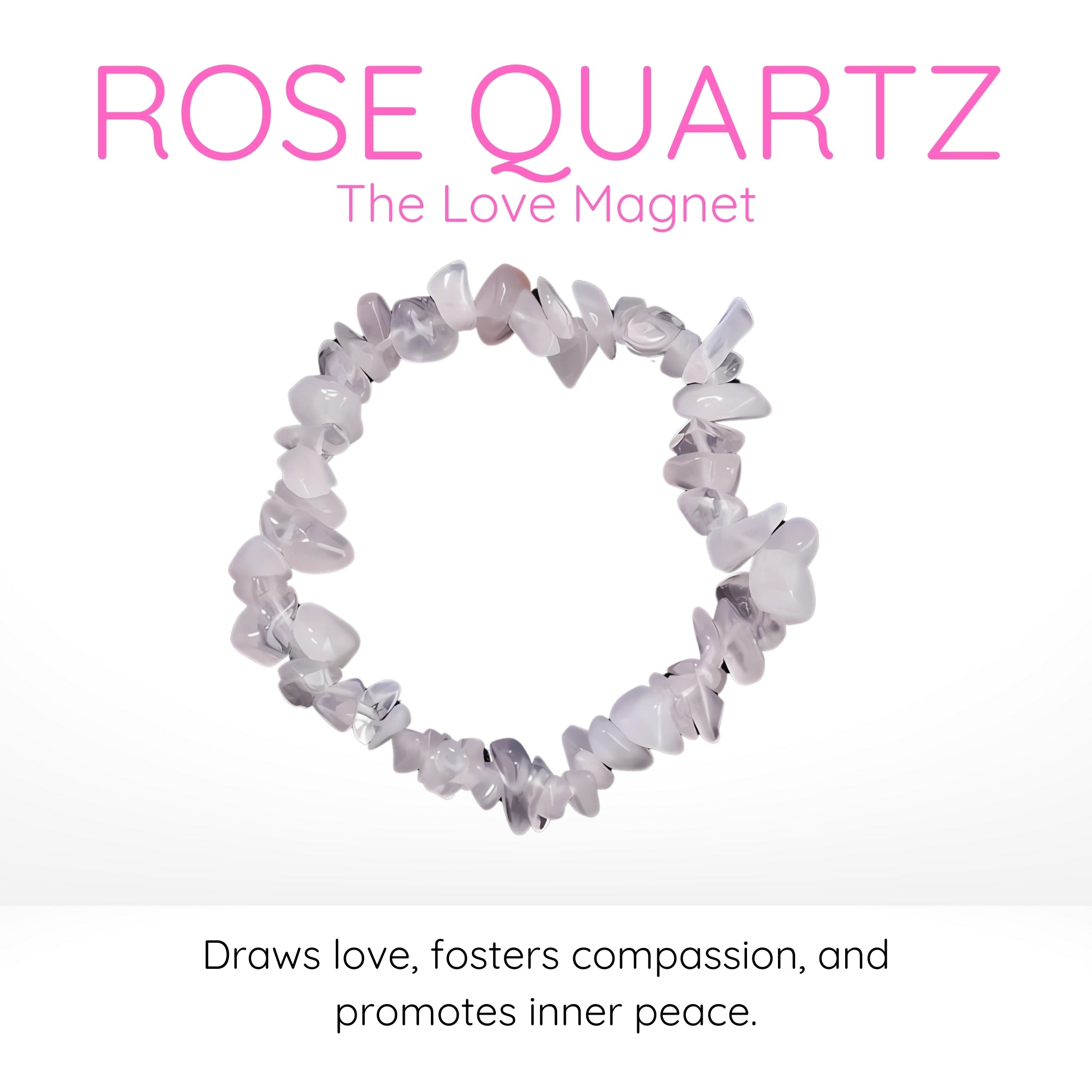 Rose Quartz Gravel Bracelet