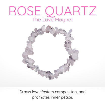 Rose Quartz Gravel Bracelet