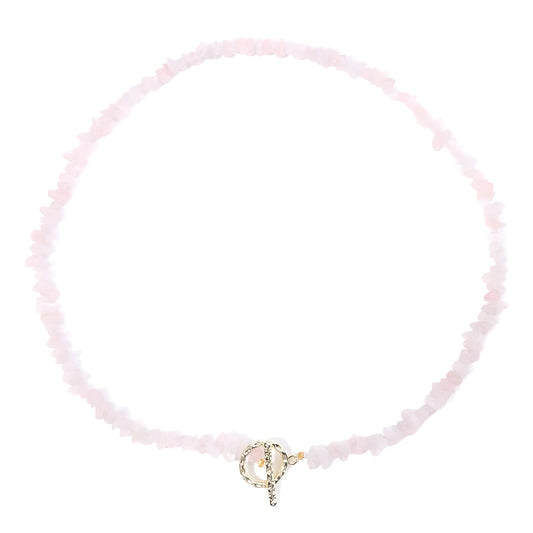 Rose Quartz Choker Necklace