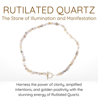 Rutilated Quartz Choker Necklace