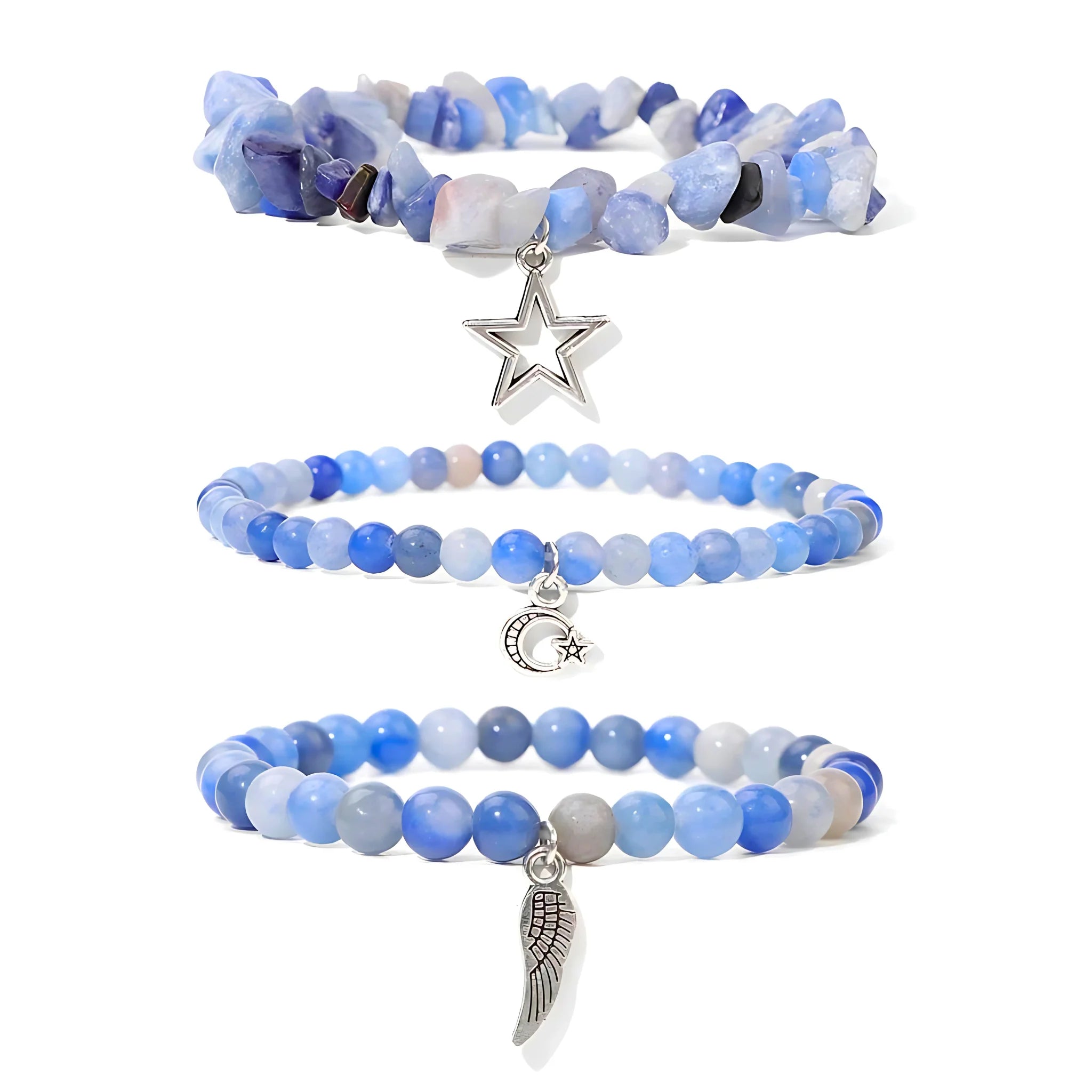 Sodalite Charm Stack