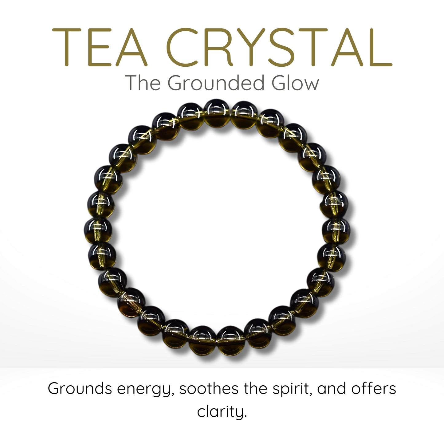 Tea Crystal Bead Bracelet