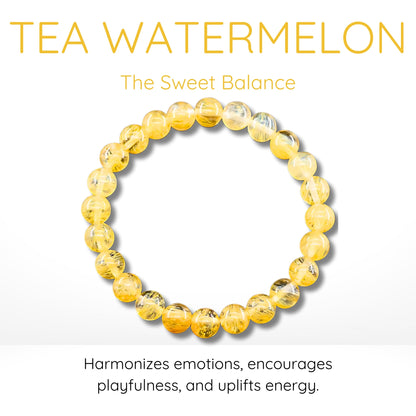 Tea Watermelon Bead Bracelet