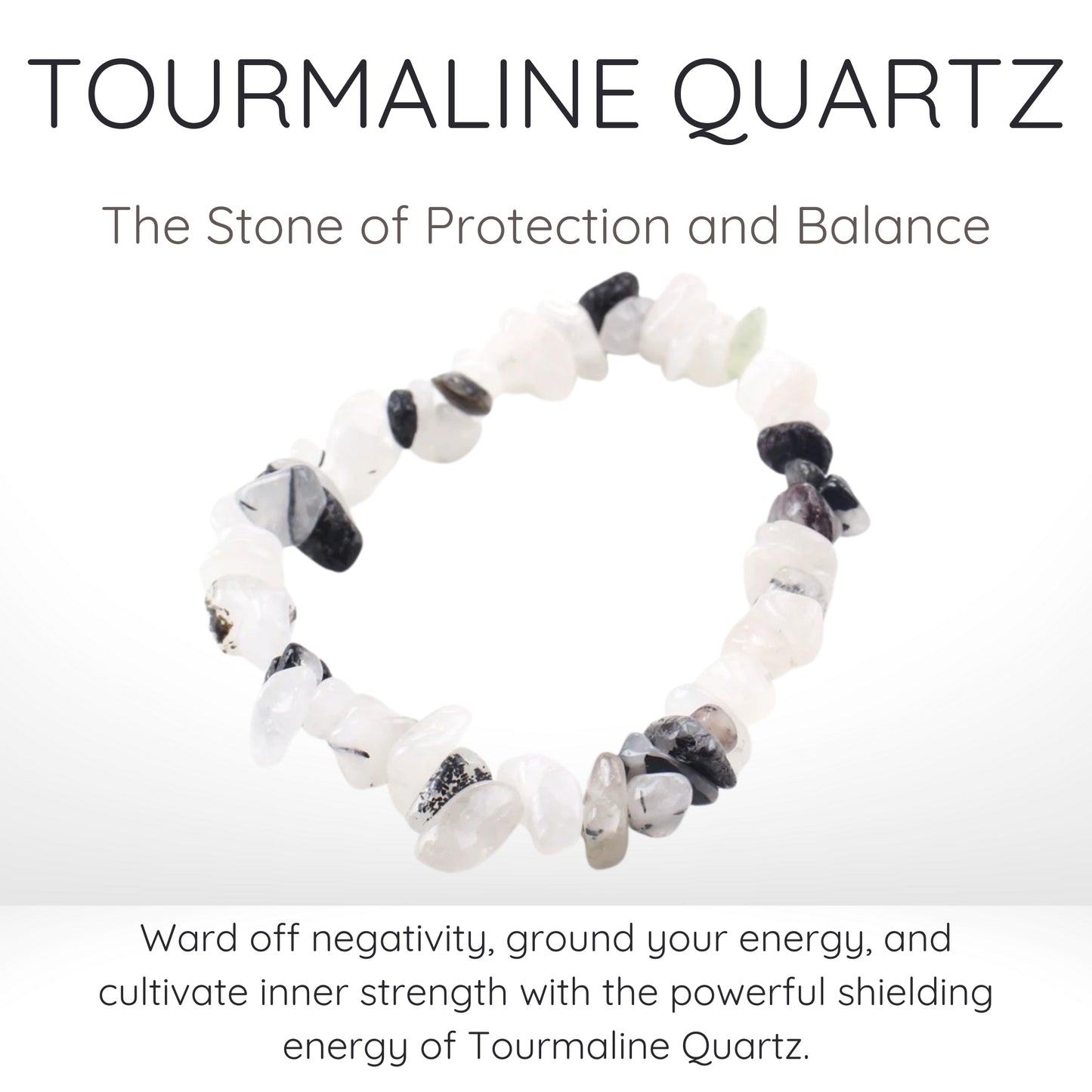 Tourmaline Quartz Gravel Bracelet