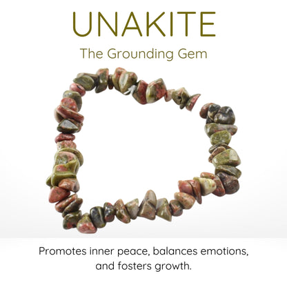 Unakite Gravel Bracelet