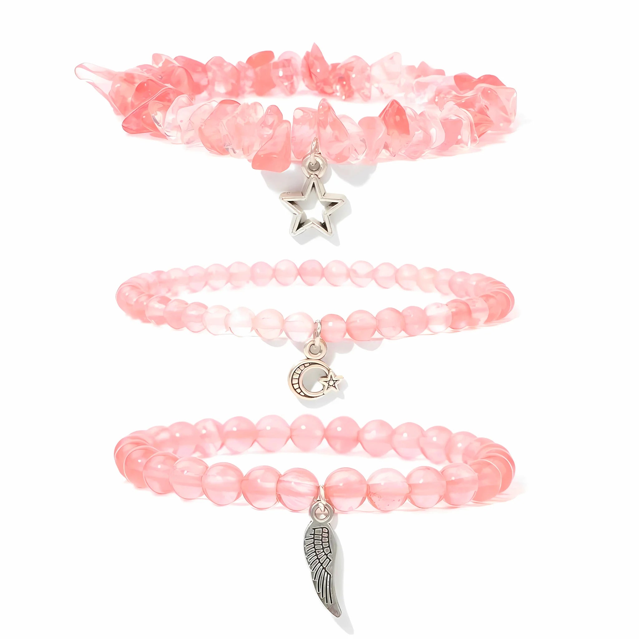 Watermelon Crystal Charm Stack
