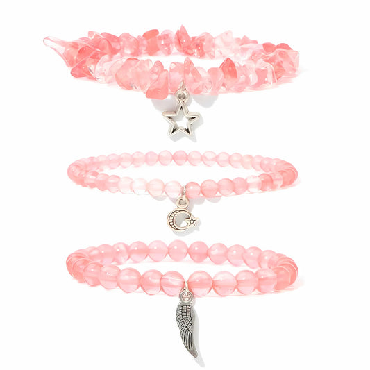 Watermelon Crystal Charm Stack