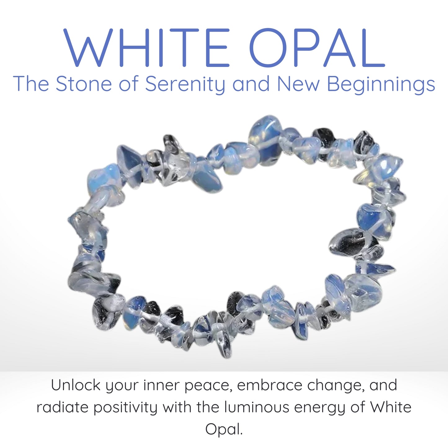 White Opal Gravel Bracelet