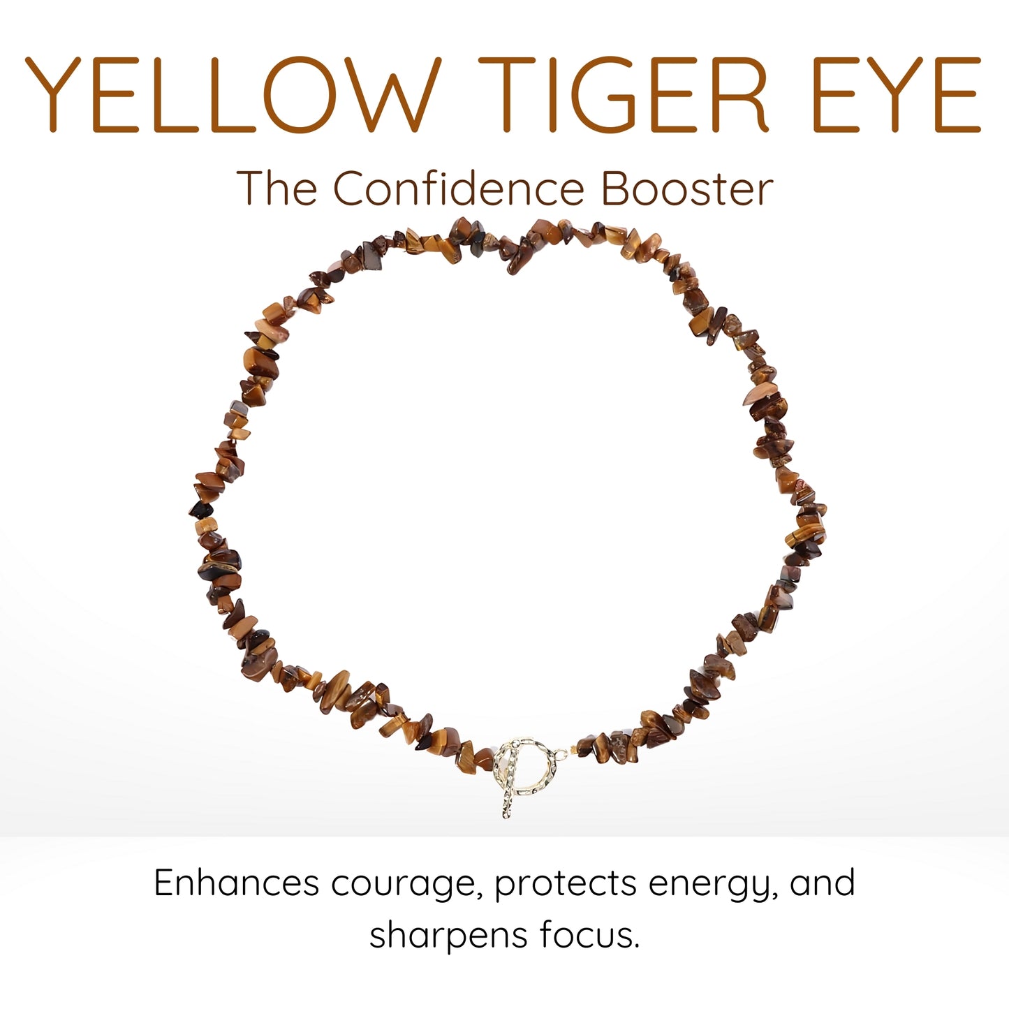 Yellow Tigers Eye Choker Necklace