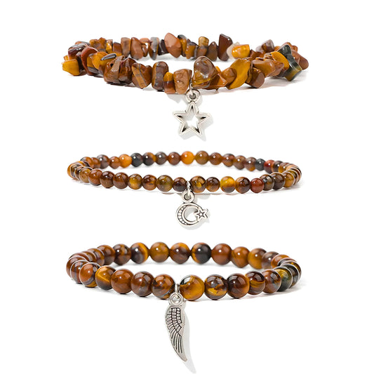 Yellow Tiger’s Eye Charm Stack