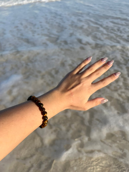 Yellow Tiger Eye Bead Bracelet