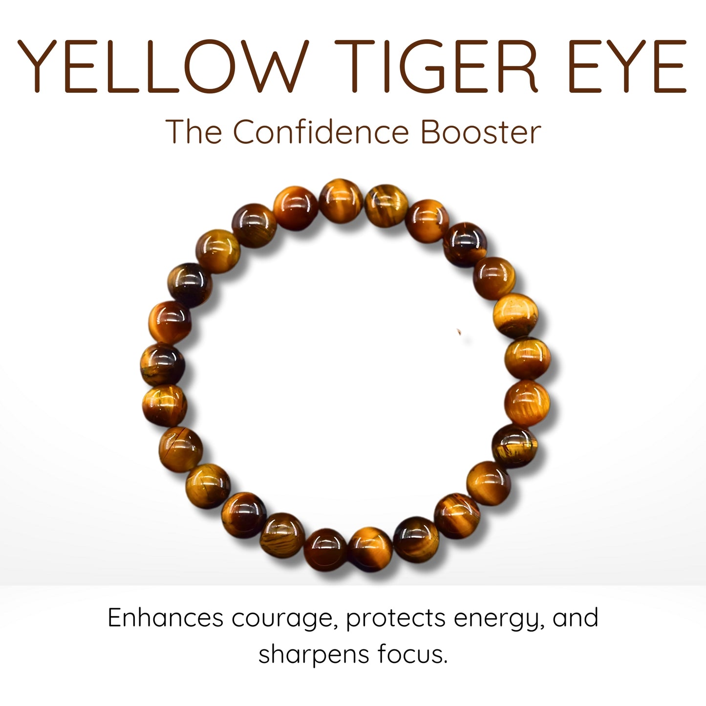 Yellow Tiger Eye Bead Bracelet