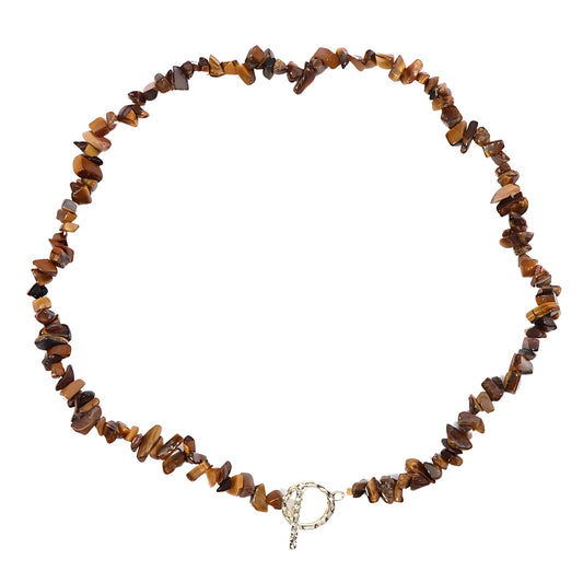 Yellow Tigers Eye Choker Necklace