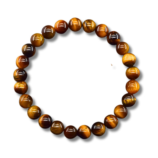 Yellow Tiger Eye Bead Bracelet